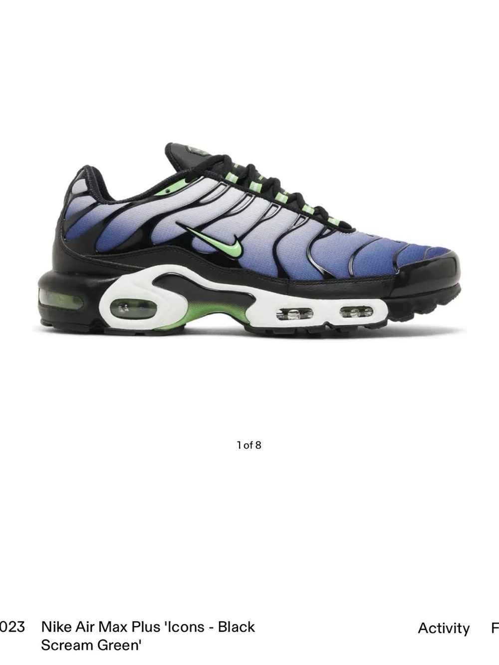 Nike Air Max Plus 'Icons - Black / Blue / Scream Green